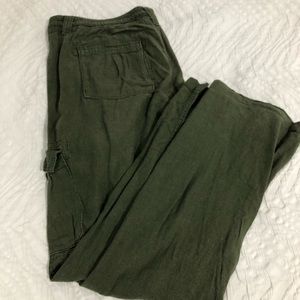 Old Navy linen cargo pants
